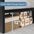 thumbnail image 3 of 4 Ever Winner Twin Metal Bed Frame with Headboard, 14" Under Bed Storage, No Box Spring Needed, Black, 3 of 7