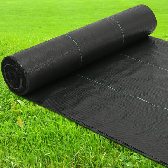 Weed Barrier Landscape Fabric, Heavy Duty Garden Weed Fabric, Woven PP Weed Control Cover, Driveway Cloth, Geotextile Fabric for Landscaping, Ground Cover, Weed Blocker Ma