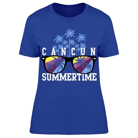 Cancun Mexico Summertime T-Shirt Women -Image by Shutterstock, Female Medium