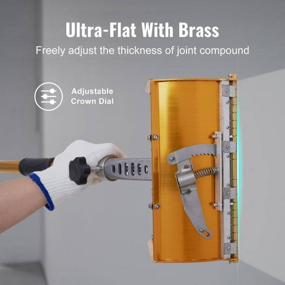 10-Inch Drywall Mud Pan - Quick Clean Aluminum Finishing Box for Plasterboard, Sheetrock, Bonus Mud Guard & 2 Stainless Steel Blades (10/12-Inch)