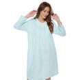 thumbnail image 5 of Casual Nights Women's Flannel Floral Long Sleeve Nightgown, 5 of 6