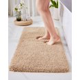 thumbnail image 1 of Alfombra de baño Disolla Beige, 60 x 180 cm, antideslizante, lavable, 1 of 9