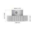 thumbnail image 2 of Uxcell Step Spur Gear 6mm Inner Hole Pinion Gear 35T Mod 1 Aluminum Alloy Motor Gear, 2 of 5