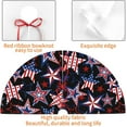 thumbnail image 4 of Patriotics American Flag Stars and Stripes Christmas Tree Skirt 4th of July Decorations Halloween Christmas Tree Ornaments Holiday Party Indoor Outdoor 48", 4 of 6