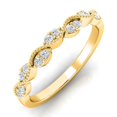 thumbnail image 4 of TimeLe$$ Classics Women's Diamond Wedding Band in 14K Yellow Gold - For Anniversary Engagement, Ring Size-5, 4 of 6