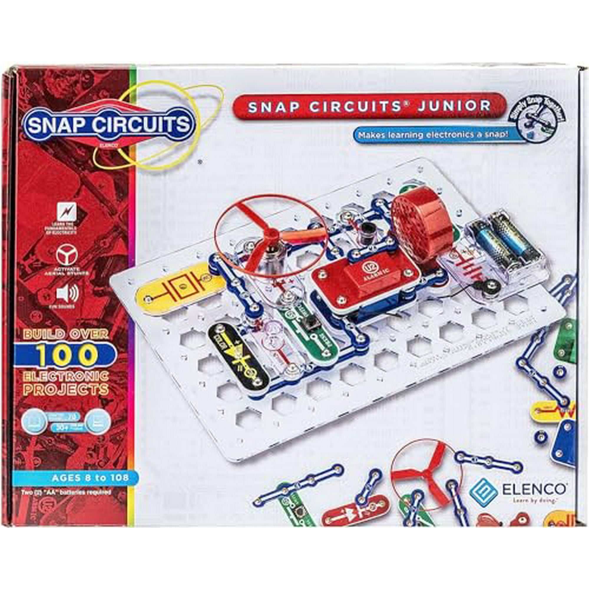 Snap Circuits Jr. SC-100 Electronics Exploration Kit, Over 100