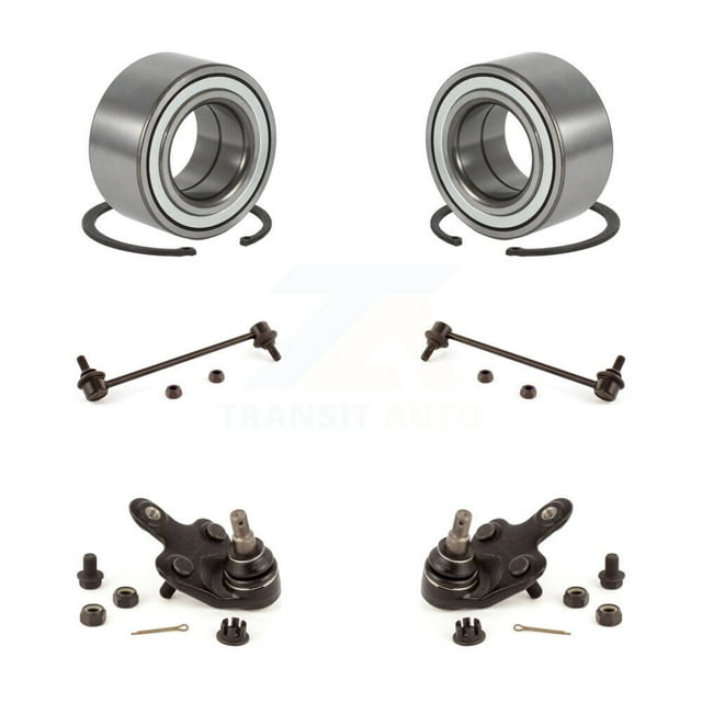 Transit Auto Front Wheel Bearing Suspension Lower Ball Joint and Sway Bar Stabilizer Link Kit for Car Toyota Highlander Lexus RX350 RX450h - Left Right Side (Driver Passenger) K7T-108186