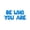 Blue, variant on Cursive Script Letter Balloons - BE WHO YOU ARE 16" Inch Alphabet Letters Foil Mylar Balloon Pride Day Party Banner (Rose Gold)
