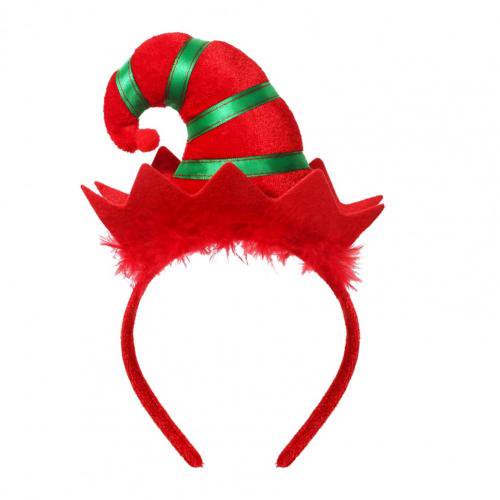 Diadema para el pelo de Papá Noel para niños y adultos, gorro de elfo para navidad, regalos, disfraz de Cosplay para fiesta