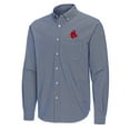 thumbnail image 2 of Men's Antigua Navy Boston Red Sox Porter Woven Long Sleeve Button-Down Shirt, 2 of 3