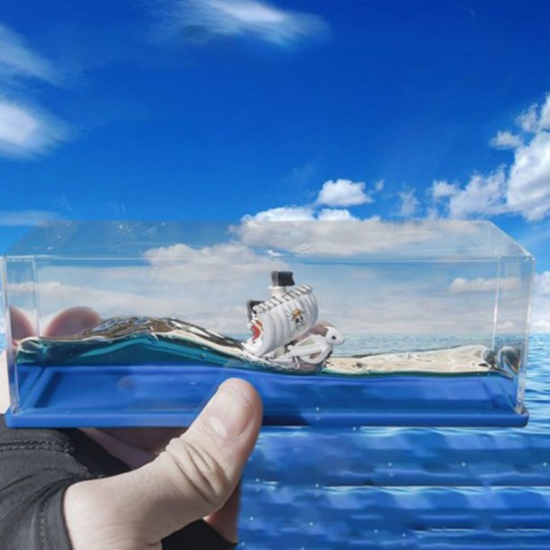 Botella De Deriva De Fluido Para Cruceros Botella de deriva de fluido para crucero, barco versátil e insumergible en una caja para decoración del hogar (G)