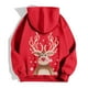 thumbnail image 4 of WILLBEST Sudadera Deportiva para Mujer Ladies' Christmas Printed Zipper Long Sleeved Pocket Adjuststring Casual Hooded Sweatshirt 2077 Mediana, 4 of 8