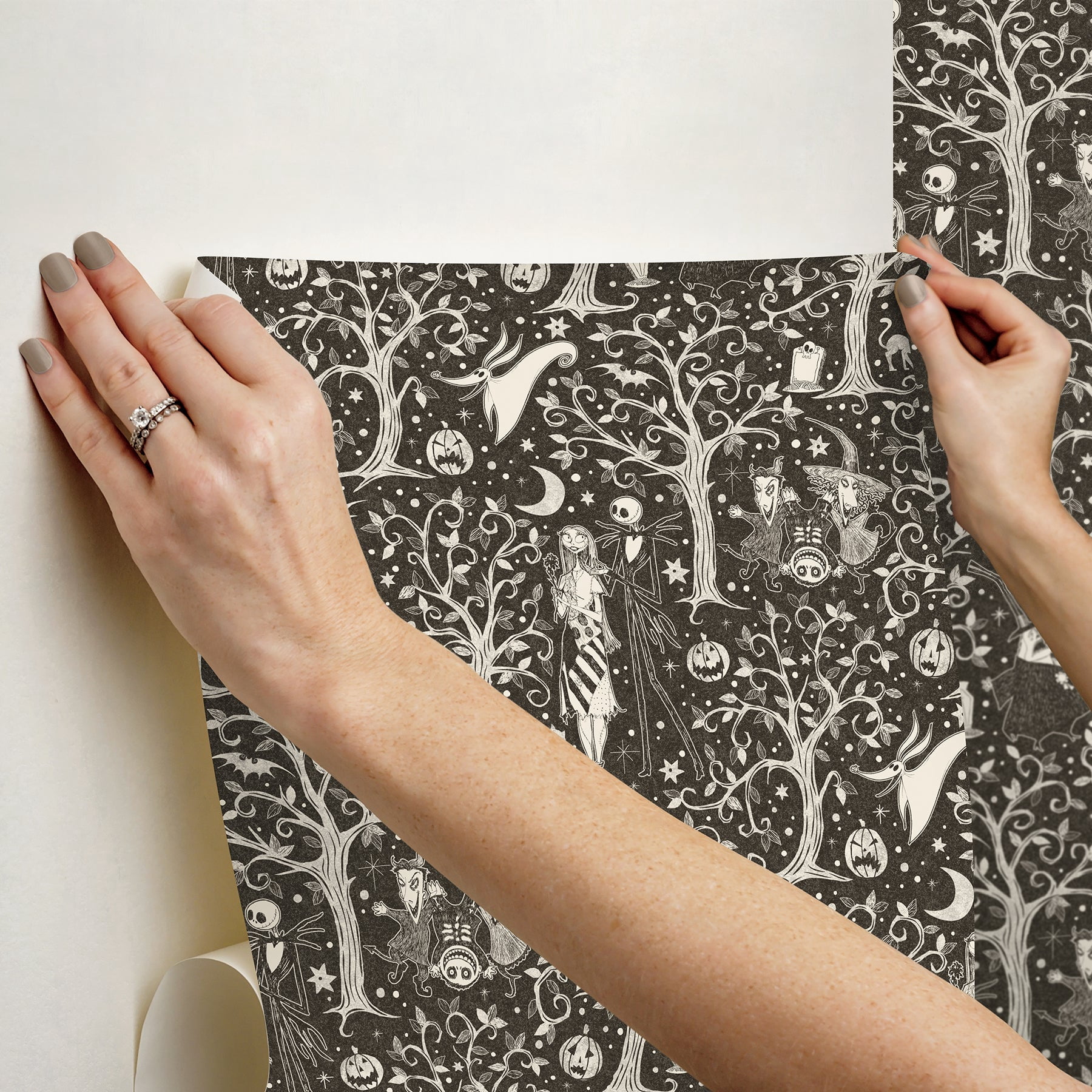 Disney Tim Burton's The Nightmare Before Christmas Forest Peel & Stick Wallpaper