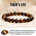 thumbnail image 4 of Pulsera de ojo de tigre con cuentas de 0.315 in para mujeres y hombres – Pulsera de cristal de ojo de tigre para curación espiritual y energía positiva, 4 of 5