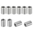 thumbnail image 1 of PATIKIL Adaptateurs de Filetage Manchon Écrou Réducteur, 10 Pcs M10*1.5 Mâle à M8*1.25 Femelle Écrou de Réparation Vis Réducteur Conversion Acier Inoxydable Fixation 15mm, 1 of 7