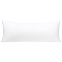 REGALWOVEN Soft Cotton Body Pillow Cover Zipper Closure, Standard White