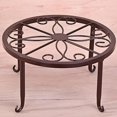 thumbnail image 4 of EIMELI [CLEARANCE]Metal Potted Plant Stand Rustproof Iron Flower Pot Planter Holder Rack Sturdy for Indoors Outdoors Wrought Iron Flower Pot Holder Iron Short Flower Pot Bracket, 4 of 6