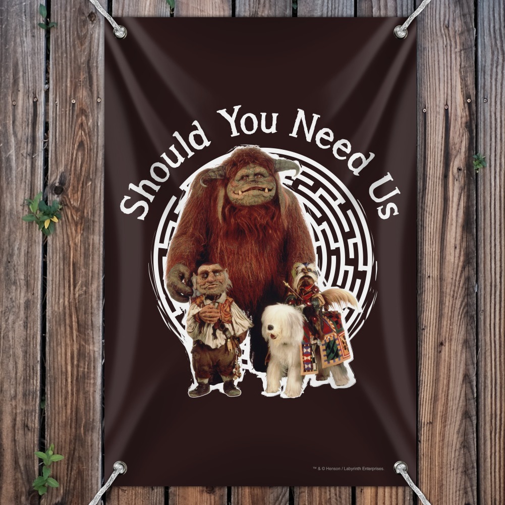 Should You Need Us Labyrinth With Ludo Hoggle and Didymus Home Business  Office Sign - Walmart.com, image size:1001x1001