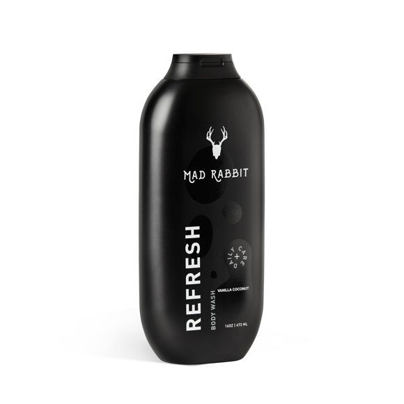 Gel de baño Mad Rabbit Refresh, cuidado posterior a los tatuajes, ingredientes limpiadores hechos para todo tipo de piel, fórmula suave, antienvejecimiento e hidratante (16 oz)
