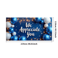 thumbnail image 3 of Decorative Design Appreciation Banner Polyester Material WE Gratitude Banner Appreciation Balloons for Employee Recognition Event Indoor Decoration Ceremony, 3 of 8