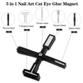 thumbnail image 2 of 5 in 1 Nail Magnet Tool, Upgraded Nail Magnet Pens with Silicone Protective Case, Multi-Function Magnet Stick 3D Magnetic Cat Eye Gel Polish Nail Art, for Salon, Studio or Home, 2 of 14