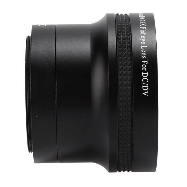 Lente Ojo De Pez Súper Macro De 58 Mm 0.25x, aleación De Aluminio Alta Definición Baja Dispersión Lente Ojo De Pez Negro De 58 Mm 0.25x Para Cámara DSLR SLR