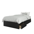 thumbnail image 3 of Chinook 2 Piece Twin Size Bedroom Set  Bark Grey and Black, 3 of 6