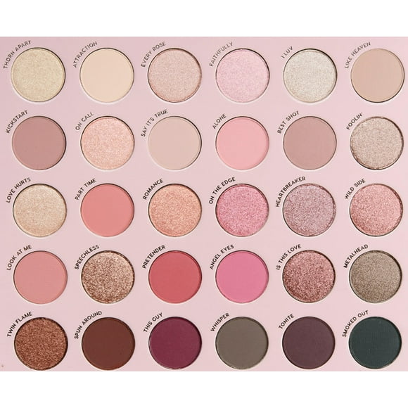 Paleta de sombras de ojos Colourpop Smoke N Roses Mega Matte Shimmery