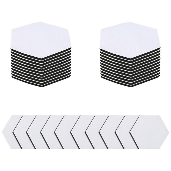 30pcs Hexagon Sublimation Blank Coasters Heat Transfer Cup Coasters Cupholder