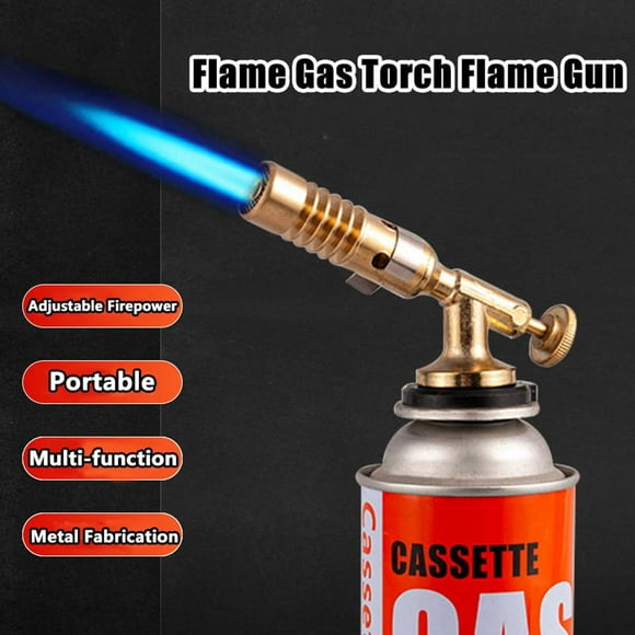 RKSTN Flamethrower Flamethrower Clip- Gas Canister Flamethrower Burning Pig Hair Baking Portable Torch Small High-Temperature Welding Torch Kitchen Gadgets