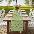thumbnail image 4 of Table Runners 36 Inches Long Dress Scarves, Spring Flowers Farmhouse Kitchen/Dining Table Runner, Short Coffee Tablerunners, Pink Yellow Wildflowers Country Plants Green 13x36 Inch, 4 of 9