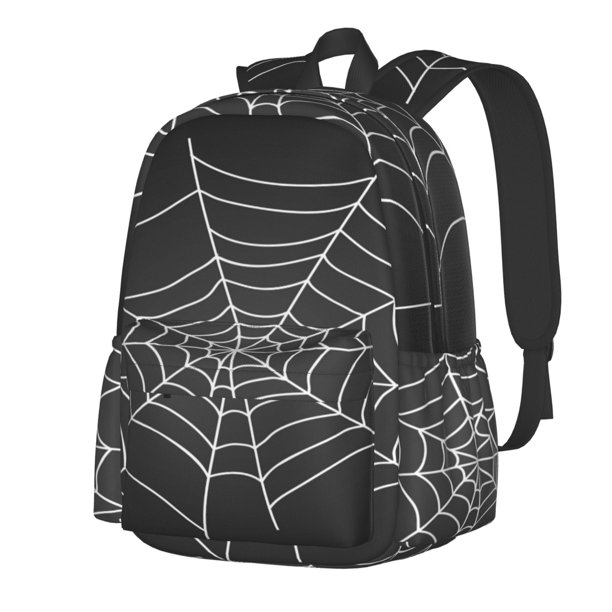 Disketp A Web With A Spider Mochila Escolar de Gran Capacidad y Peso Ligero, Mochila de Viaje Ideal para Escuela, Trabajo y Uso Diario, Cómoda y con Estilo
