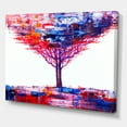 thumbnail image 3 of Abstract Colorful Tree Impressionist On A White 12 in x 8 in Painting Canvas Art Print, by Designart, 3 of 4