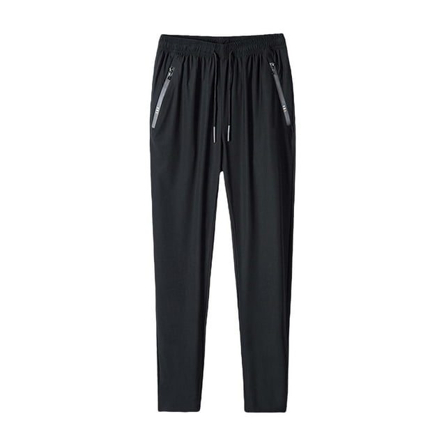 Liquidation! Hontri Pantalons Décontractés pour Hommes Coupe Décontractée Pantalons de Jogging Légers pour Hommes et Femmes Pantalons de Course à Pied Randonnée Pantalons de Sport avec Poches Zippées Pantalons pour Hommes