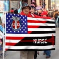 thumbnail image 2 of Bayyon Nurse RN American Grommet Flag Banner with Grommets 3x5Feet Man cave Decor, 2 of 6