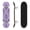Color3, variant on 31"x8" Complete Skateboards for Beginners, Vintage Floral Red Pink White Peonies Dark Double Kick 7 Ply Canadian Maple Deck Skateboard with Wheels, Gifts for Kids Teens