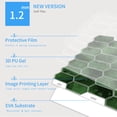 thumbnail image 6 of DEWOO 10-Sheet Hexagon Peel and Stick Backsplash for Kitchen, New Upgrade Premium Extra Thicker Design 3D Self Adhesive Wall Tiles, Large Stick on Tiles for Kitchen and Bathroom (12" x 12"), 6 of 11