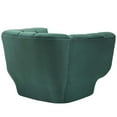 thumbnail image 3 of Pemberly Row Vertical Channel Tufted Velvet Armchair in Green, 3 of 4