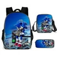 thumbnail image 1 of Sonic Primary School School Bag Three-piece Set Anime Cartoon Backpack Shoulder Bag Pencil Case High Quality Ultra-high Quality Advanced Customization, 1 of 5