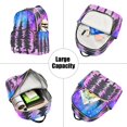 thumbnail image 5 of JIALIOU Mini Backpack Purse for Women Quilted Casual Daypack Small Travel Shoulder Bag, Trees under The Starry Sky, 5 of 7