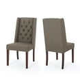 thumbnail image 2 of Noble House Cordella Contemporary Fabric Dining Chair, Set of 2, Gray, 2 of 8