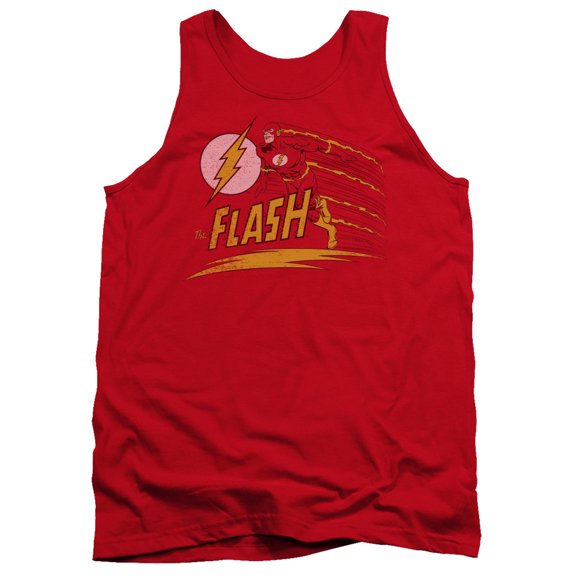 DC Comics Flash Like Lightning Adult Tank Top Red
