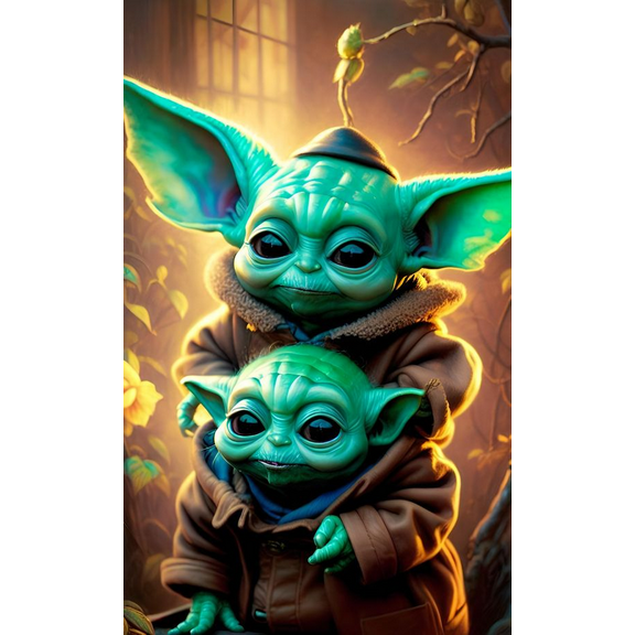 Yoda DIY 5d Diamond Painting Kits for Adults Full Drill Diamond Art Kits Paint by Numbers Diamond Dots Kits for Adults Beginner
