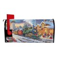 thumbnail image 3 of Ryvnso Mailbox Cover Train in Winter Christmas Magnetic Mailbox Wrap Standard Size 21x18 Inch, 3 of 8
