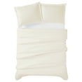 thumbnail image 3 of Cannon Heritage Solid 3-Piece King Duvet Set in Ivory, Polyester , Adult, All Season, OEKO-TEX Certified, 3 of 6