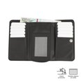 thumbnail image 4 of TOTTO Cartera de Dama - Mujer | con Cierre en Broche y RFID Blocker TEXTURE VAR negro G, 4 of 5