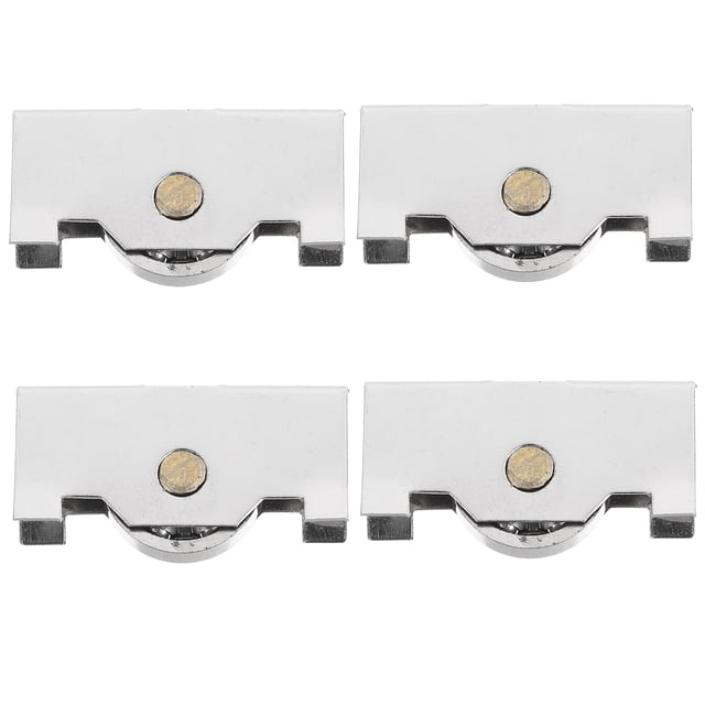 Shisuyan 4 Pcs Rouleaux pour Porte Coulissante en Verre Quincaillerie pour Porte Coulissante Roues de Porte Coulissante Kit de Remplacement Rouleau de Porte Coulissante Remplacement
