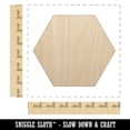 thumbnail image 2 of Hexagon Solid Wood Shape Unfinished Piece Cutout Craft DIY Projects - 6.25 Inch Size - 1/8 Inch Thick, 2 of 7