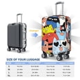 thumbnail image 6 of Lsque Funny Cats Printed Luggage Cover, Travel Luggage Protector,Scratch and Dirt Resistant, Fits 18-32 Inch Luggage - Medium, 6 of 9