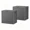 Black*2pcs, variant on Outdoor Storage Box Weatherproof,  Resin Lockable Outdoor Storage for Secure Package Deliveries and Indoor Storage.Summervibes